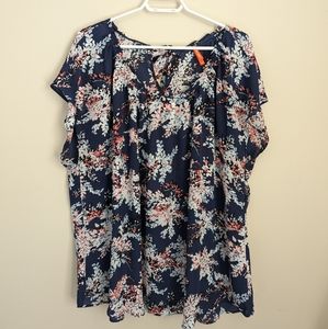 Joe Fresh Sleeveless Floral Blouse
